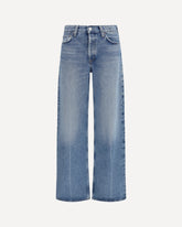 Wide-leg creased Jeans - LIGHT BLUE | Base Blu