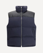 Gilet imbottito in popeline satinato - BLU | Base Blu