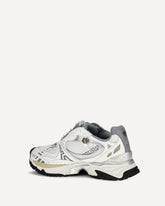 Icaro Sneakers in fabric, mesh and leather - WHITE | Base Blu