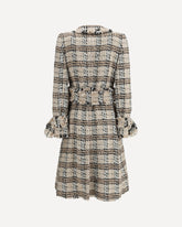 Check bouclé Coat - MULTICOLOUR | Base Blu