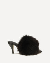 Cherry Mules Sandals - BROWN | Base Blu
