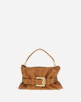 Medium Anthem Shoulder Bag - BROWN | Base Blu