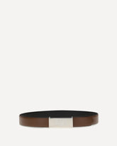 Belt with buckle - BROWN | Base Blu