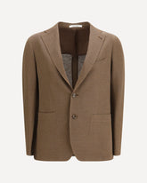 Blazer in lino e cotone - MARRONE | Base Blu