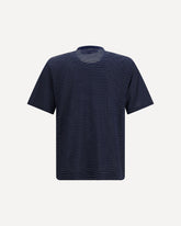 Striped cotton T-shirt - BLUE | Base Blu
