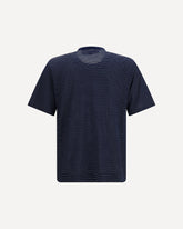 T-shirt a righe in cotone - BLU | Base Blu