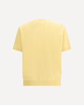 Silk crewneck Sweater - YELLOW | Base Blu