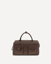 Holdall Cargo leather Handbag - BROWN | Base Blu