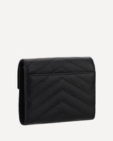 Cassandre Matelassé Wallet - BLACK | Base Blu