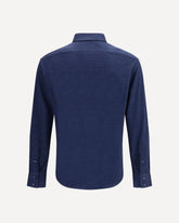 Linen and cotton knit Shirt - BLUE | Base Blu