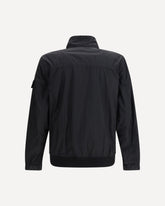 Giacca in tessuto tecnico con logo Compass - NERO | Base Blu