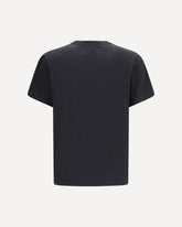 T-shirt in cotone con logo Orb - NERO | Base Blu