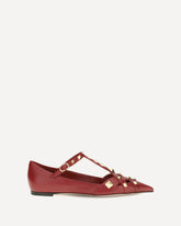 Studdy Ballerinas in kidskin - RED | Base Blu