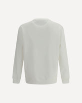 Maxi print Sweatshirt - WHITE | Base Blu