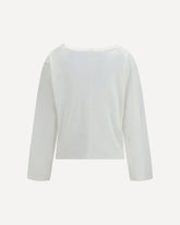 Elfrida long-sleeve Top - WHITE | Base Blu
