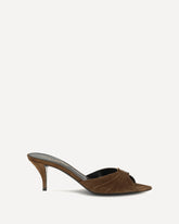 Sandali Mules Babylone in pelle scamosciata - MARRONE | Base Blu