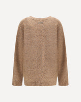 Cardigan in tessuto bouclé con strass - BEIGE | Base Blu