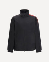 Felpa in nylon con 3 strisce gradienti - NERO | Base Blu