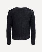 Knit Cardigan - BLACK | Base Blu