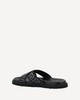 Greca pattern Sandals - BLACK | Base Blu