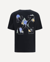 T-shirt Arrow Out Flower - NERO | Base Blu