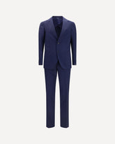 Virgin wool single-breasted Suit - BLUE | Base Blu