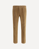 Cotton slim Pants - BROWN | Base Blu