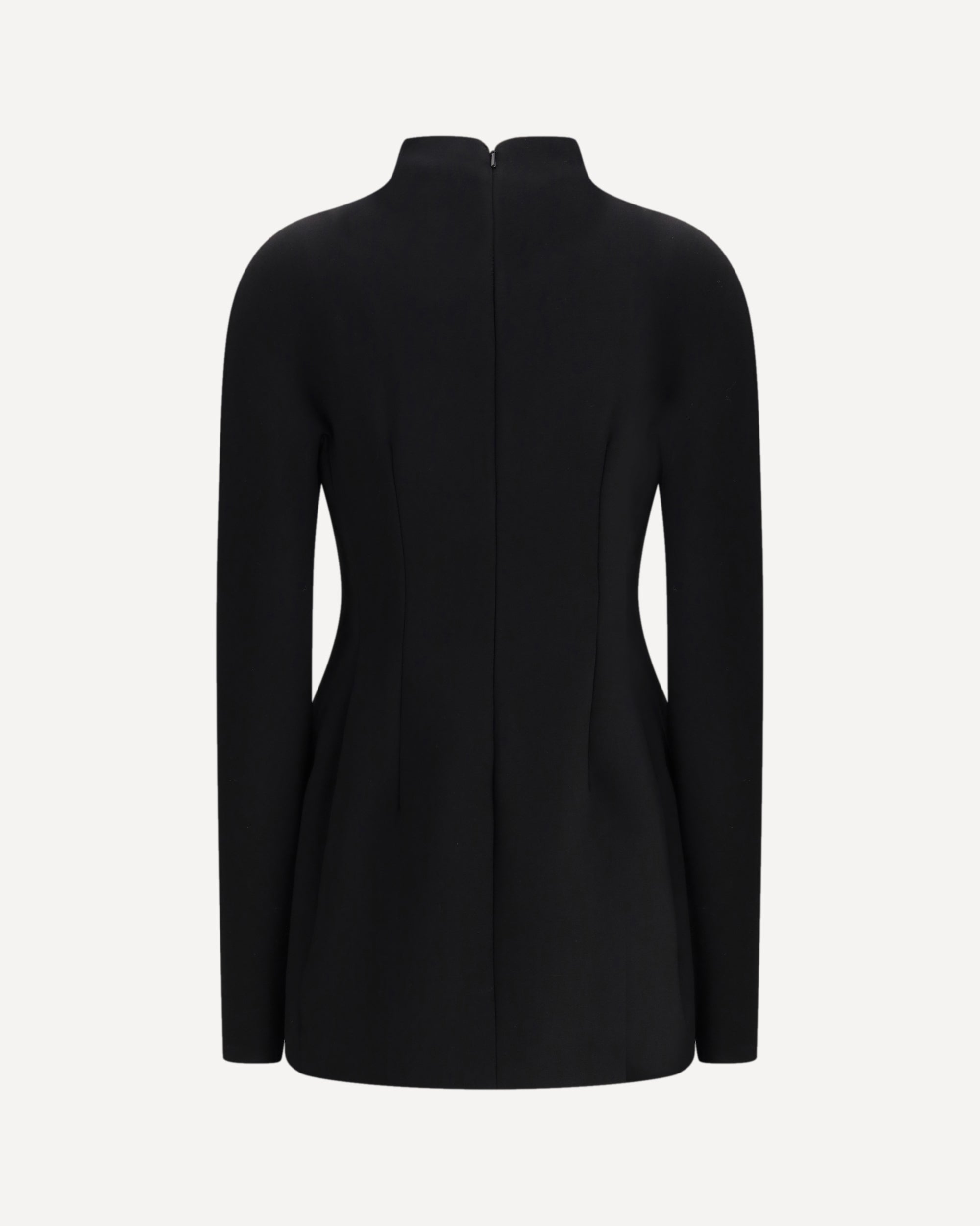MAX MARA SPORTMAX Short Sculpted Dress from Klepsydra Capsule BLACK