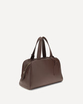 Leather Handbag - BROWN | Base Blu