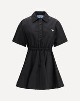 Nylon chemisier Dress -  Base Blu