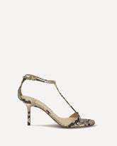 Python-print leather Sandals - MULTICOLOUR | Base Blu