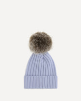 Pon Pon wool Hat - LIGHT BLUE | Base Blu