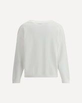 V-neck Sweater - WHITE | Base Blu