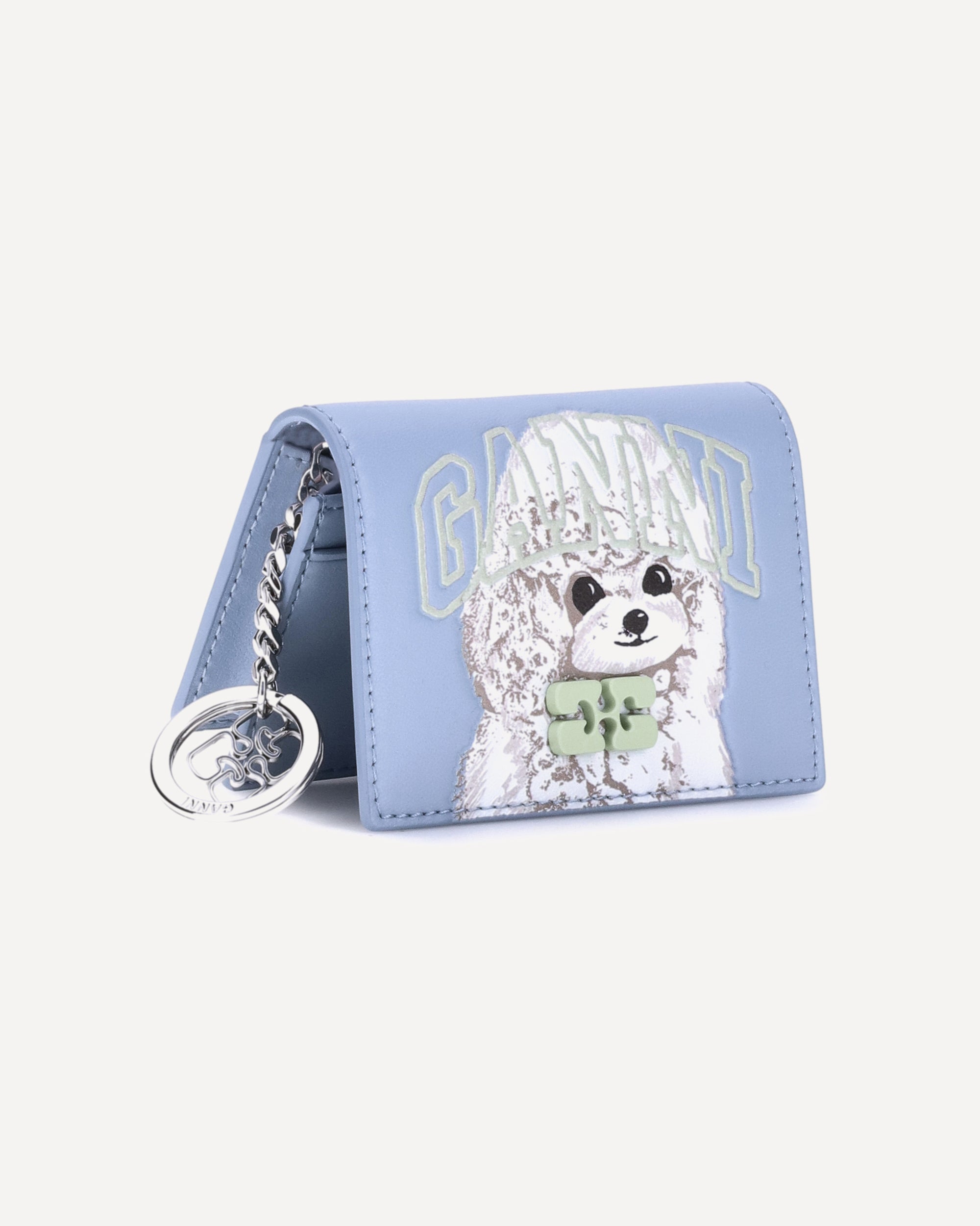 GANNI Bou Card Holder LIGHT BLUE | Base Blu