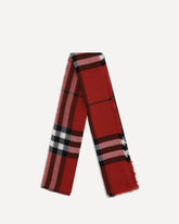 Wool Check wide Scarf - RED | Base Blu