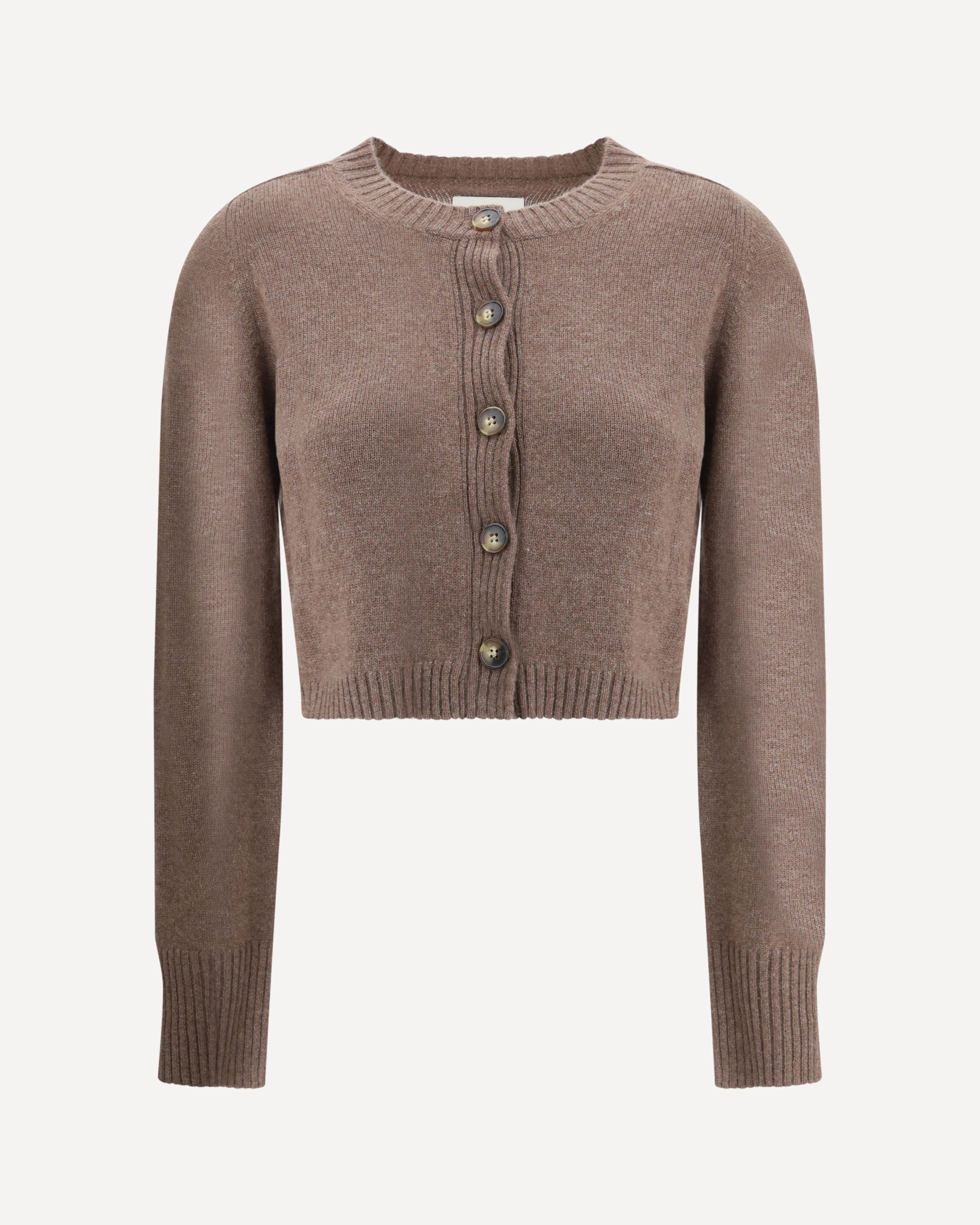 トップス TELFAR Cardigan LOULOU DE SAISON Zephir Cardigan BROWN | Base Blu