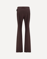 Slim Trousers with Asymmetric Belt - PURPLE | Base Blu