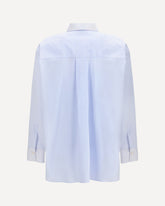 Oversized Cotton Poplin shirt - LIGHT BLUE | Base Blu