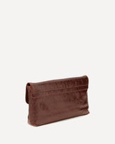 Le City Clutch in lambskin - BORDEAUX | Base Blu