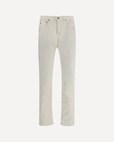 Corduroy design Pants - WHITE | Base Blu