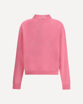 Polo in cashmere con zip - ROSA | Base Blu