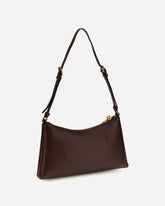 Mini Scene leather Shoulder Bag - BROWN | Base Blu