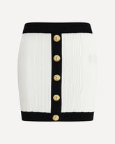 Knit mini Skirt - WHITE | Base Blu