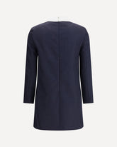 Abito shift in Lana High Wool Suiting - BLU | Base Blu