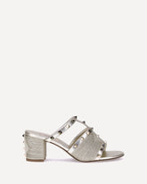 Rockstud Sandals - SILVER | Base Blu