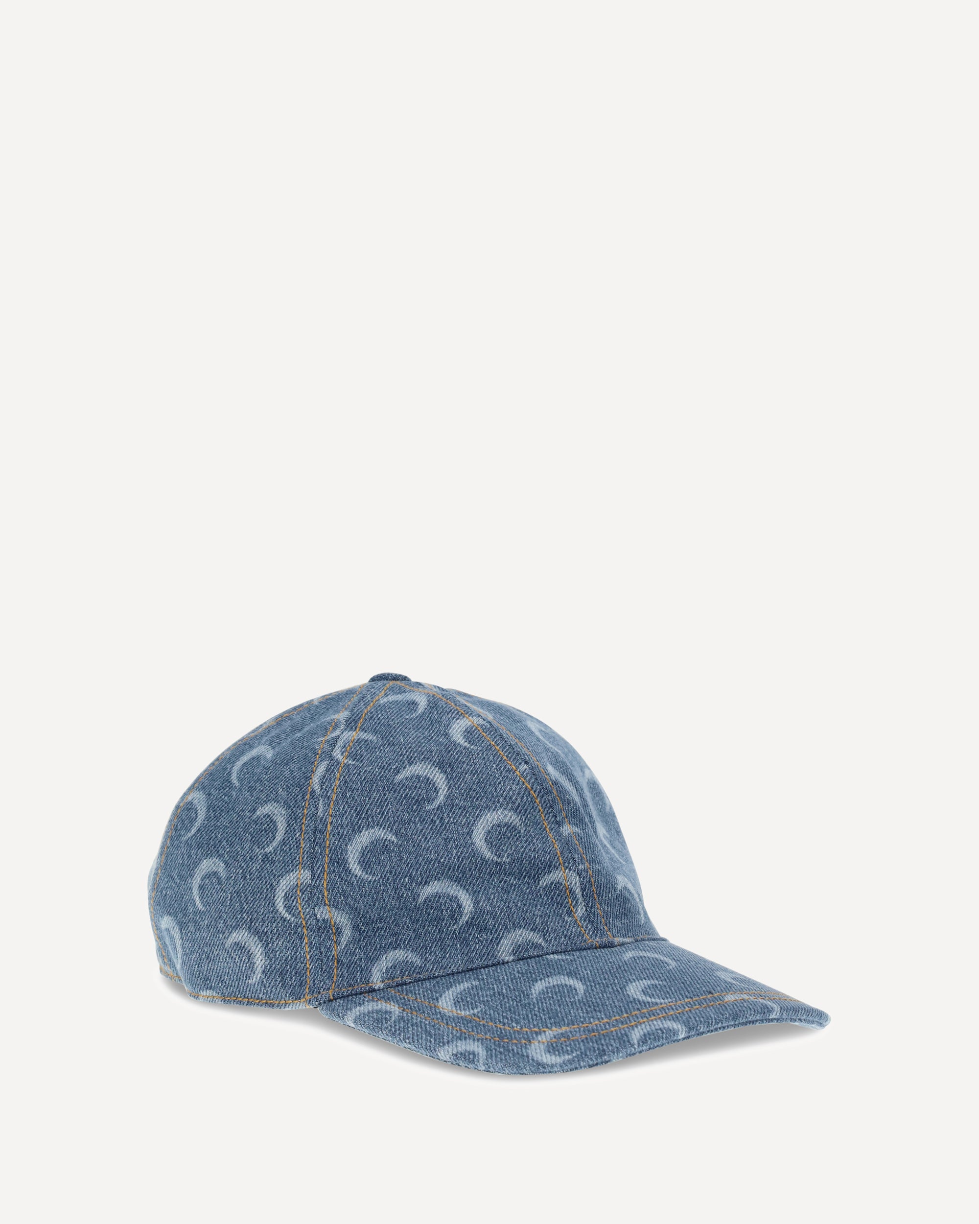 MARINE SERRE Moon Laser Denim Baseball Hat LIGHT BLUE | Base Blu display picture 3
