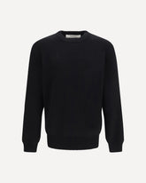 Ribbed knit Sweater - BLACK | Base Blu