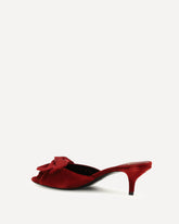 Marie velvet slide Sandals - RED | Base Blu