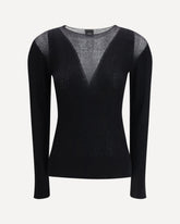 Long-sleeved Top - BLACK | Base Blu