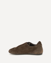 Low-top suede Sneakers - BROWN | Base Blu